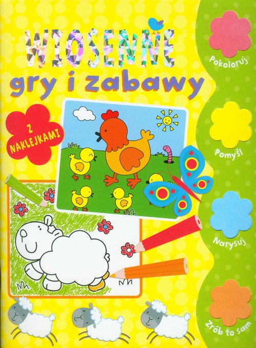 Image of Wiosenne gry i zabawy z naklejkami
