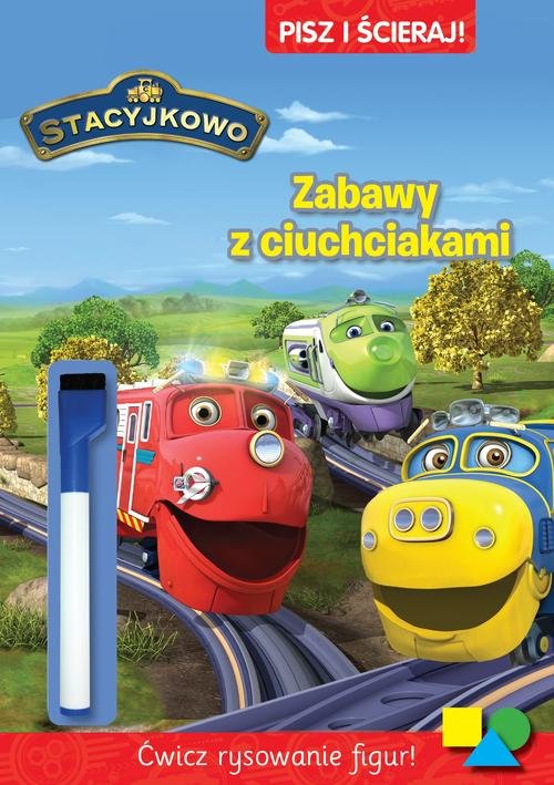 Image of Pisz i ścieraj. Stacyjkowo. Zabawy z ciuchciakami