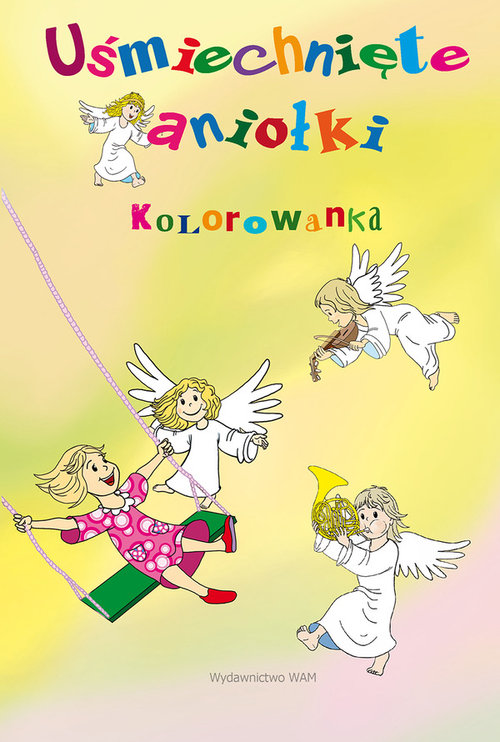 Image of Kolorowanka. Uśmiechnięte aniołki