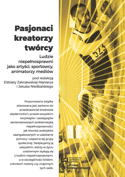 Image of Pasjonaci kreatorzy twórcy. Ludzie niepełnosprawni jako artyści, sportowcy, animatorzy mediów