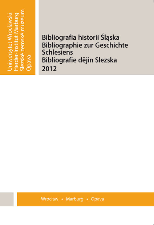 Image of Bibliografia Historii Śląska 2012