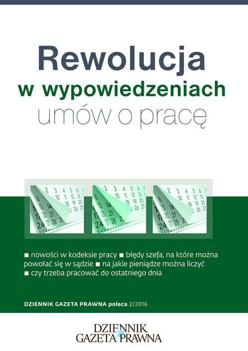 Image of Rewolucja w wypowiedzeniach umów o pracę