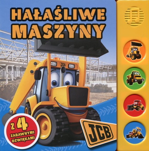 Image of Hałaśliwe maszyny JCB z 4 zabawnymi dźwiękami