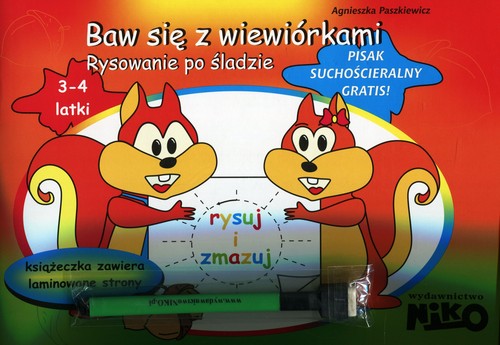 Image of Baw się z wiewiórkami Rysowanie po śladzie