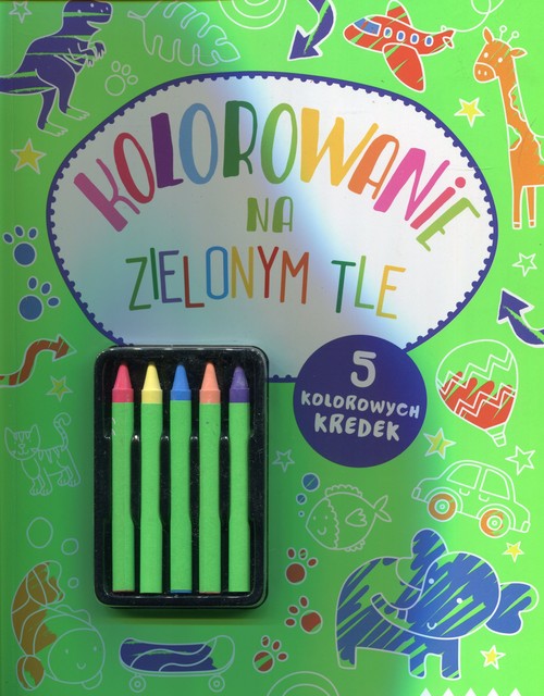 Image of Kolorowanie na zielonym tle