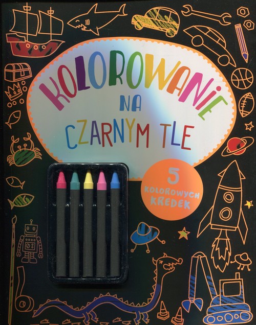 Image of Kolorowanie na czarnym tle