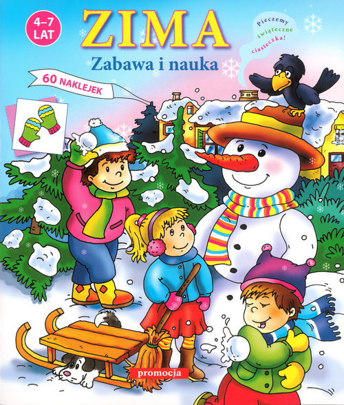 Image of Zima Zabawa i nauka Naklejanki (4-7 lat)