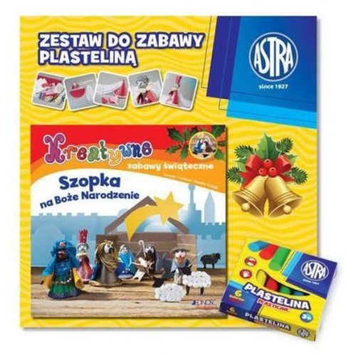 Image of Kreatywne zabawy świąteczne Szopka na Boże Narodzenie Zestaw do zabawy z plasteliną