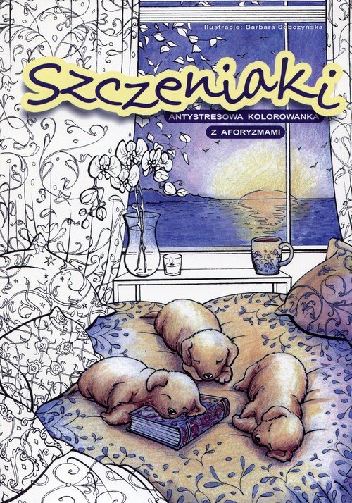 Image of Szczeniaki antystresowa kolorowanka z aforyzmami