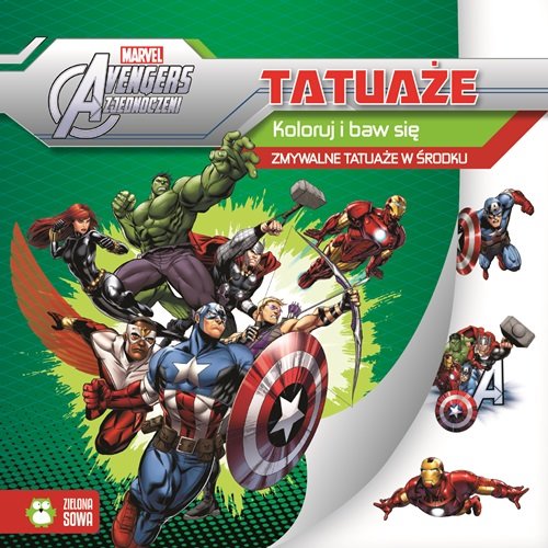 Image of Avengers Tatuaże Koloruj i baw się. Zmywalne tatuaże w środku