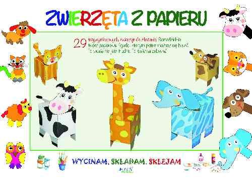 Image of Wycinam składam sklejam Zwierzęta z papieru