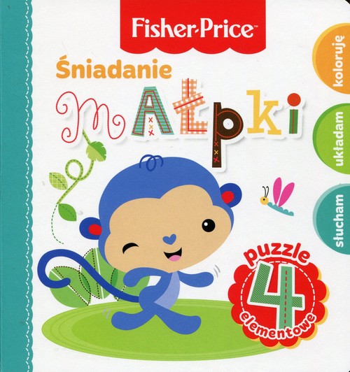 Image of Fisher Price Puzzle Śniadanie małpki