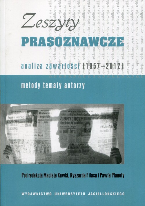 Image of Zeszyty prasoznawcze analiza zawartości 1957-2012