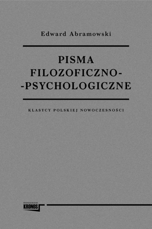 Image of Pisma filozoficzno-psychologiczne Klasycy polskiej nowoczesności