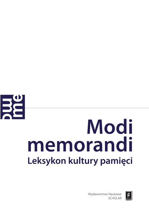 Image of Modi memorandi Leksykon kultury pamięci