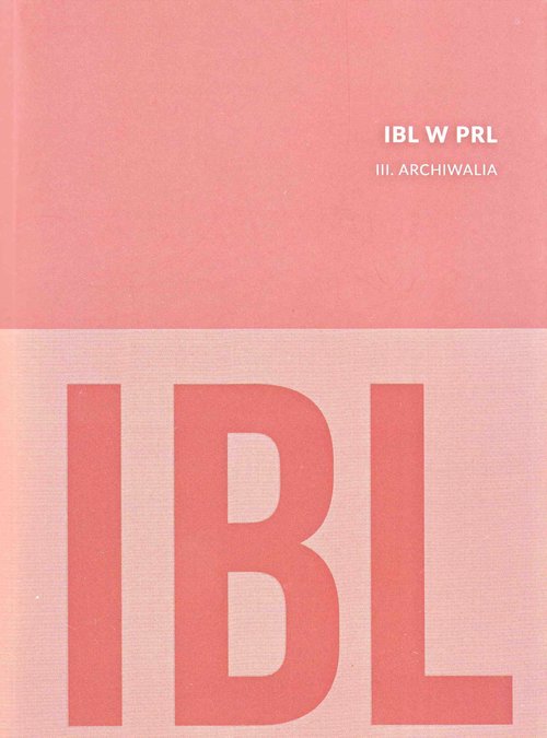 Image of IBL w PRL Archiwalia