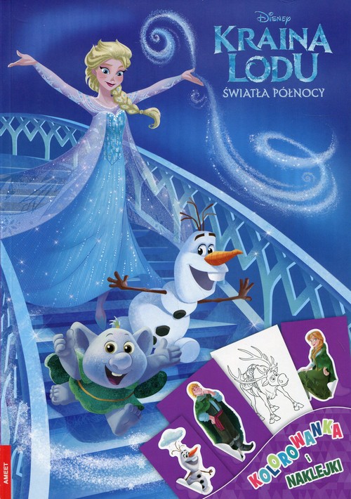 Image of Kraina Lodu Światła północy Kolorowanka i naklejki