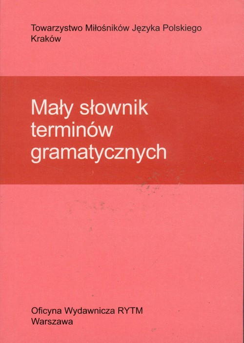 Image of Mały słownik terminów gramatycznych