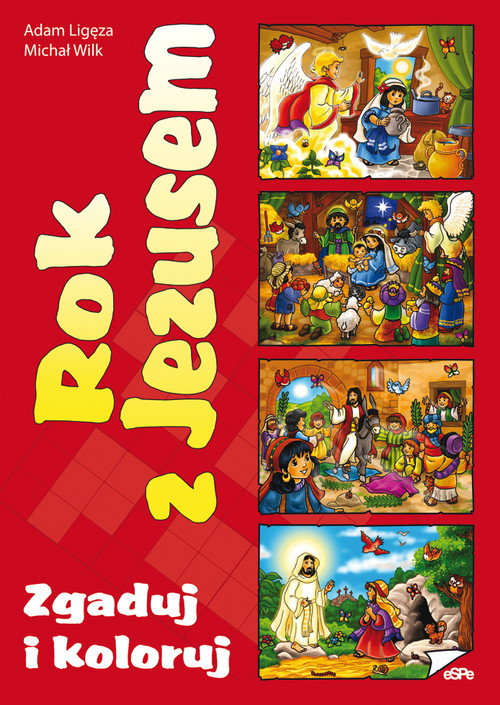 Image of Rok z Jezusem Zgaduj i koloruj