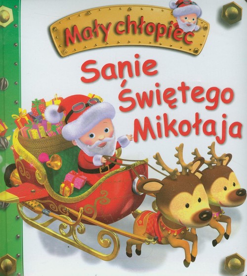 Image of Sanie Świętego Mikołaja Mały chłopiec