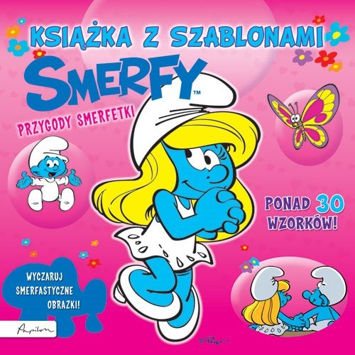Image of Smerfy Przygody Smerfetki Książka z szablonami