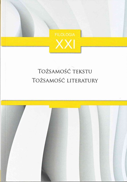 Image of Tożsamość tekstu, tożsamość literatury