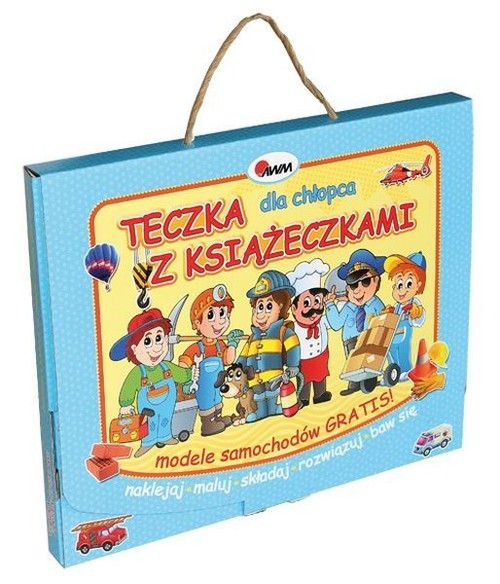 Image of Teczka dla chłopca z książeczkami modele samochodów gratis