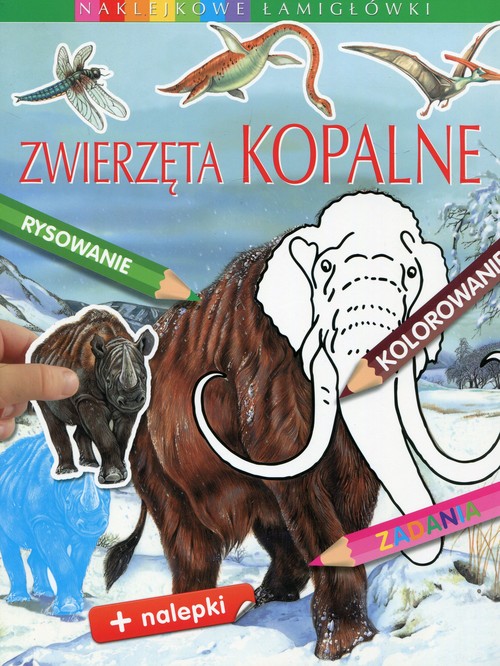 Image of Zwierzęta kopalne Naklejkowe łamigłówki