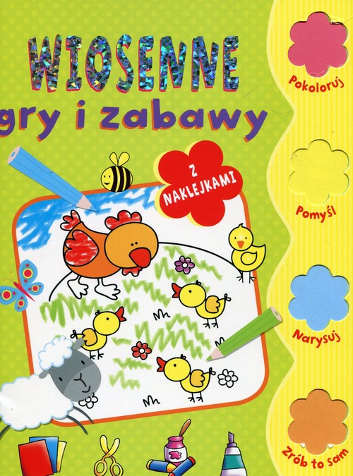 Image of Wiosenne gry i zabawy z naklejkami