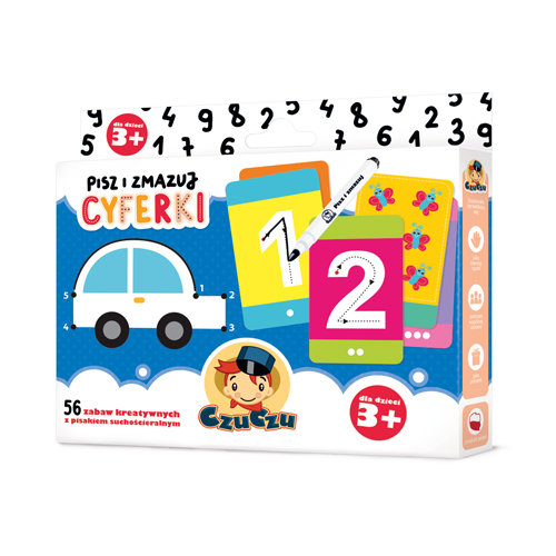 Image of CzuCzu Pisz i zmazuj Cyferki 3+