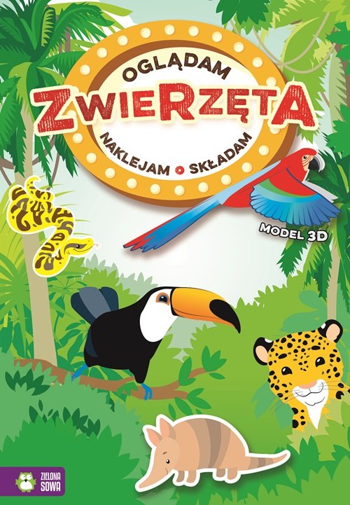 Image of Oglądam naklejam składam Zwierzęta