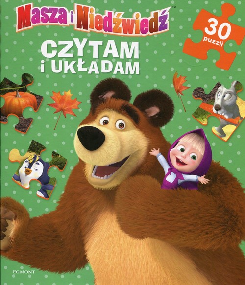 Image of Masza i Niedźwiedź Czytam i układam 30 puzzli