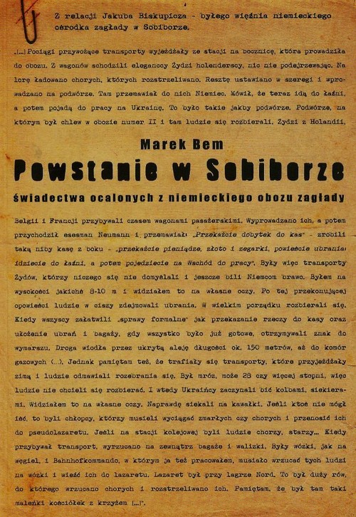 Image of Powstanie w Sobiborze świadectwa ocalonych z niemieckiego obozu zagłady