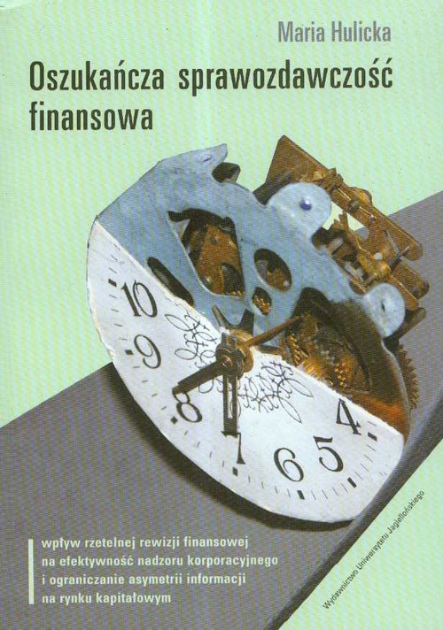 Image of Oszukańcza sprawozdawczość finansowa