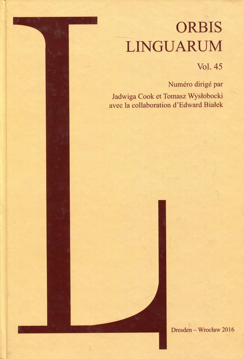 Image of Orbis Linguarum vol 45