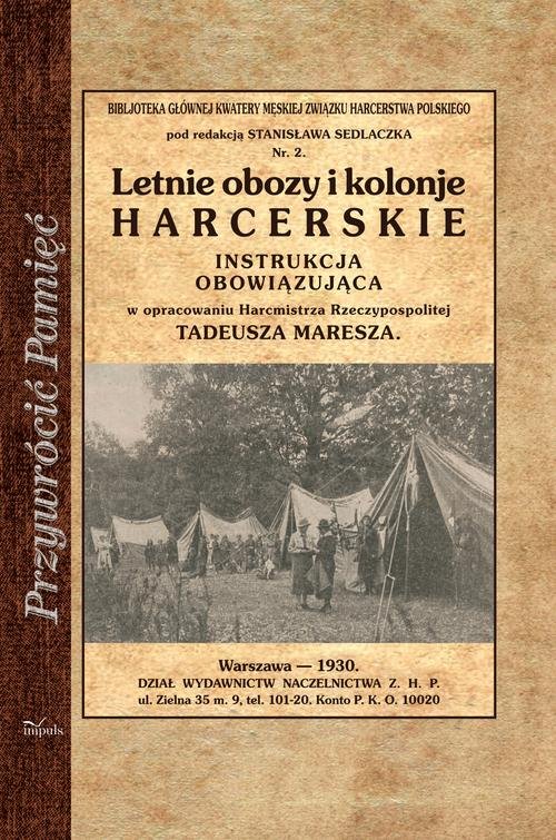 Image of Letnie obozy i kolonie harcerskie Instrukcja obowiązkowa