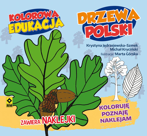 Image of Kolorowa edukacja Drzewa Polski naklejki