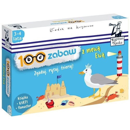 Image of 100 zabaw z mewą Ewą Zgaduj rysuj ścieraj Pakiet