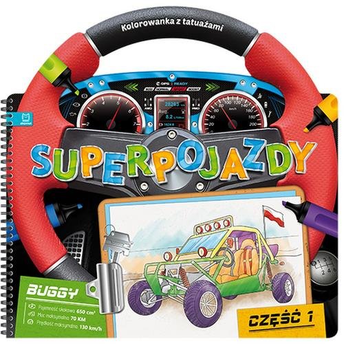 Image of Superpojazdy Kolorowanka z tatuażami część 1