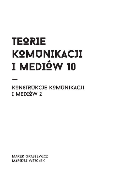 Image of Teorie komunikacji i mediów 10