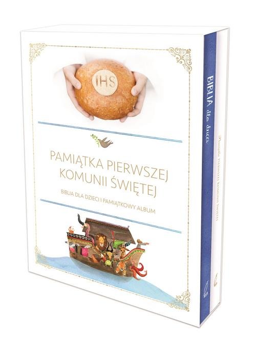 Image of Komunijny Biblia + Pamiątka I Komunii Świętej Pakiet