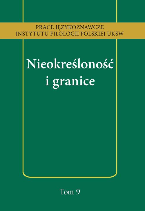 Image of Nieokreśloność i granice