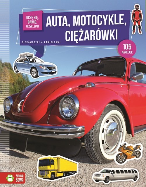 Image of Uczę się bawię przyklejam Auta motocykle ciężarówki