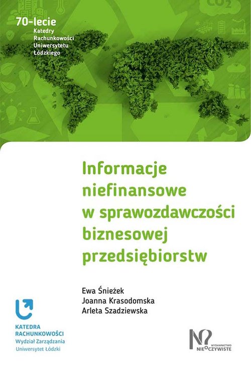 Image of Informacje niefinansowe w sprawozdawczości biznesowej przedsiębiorstw