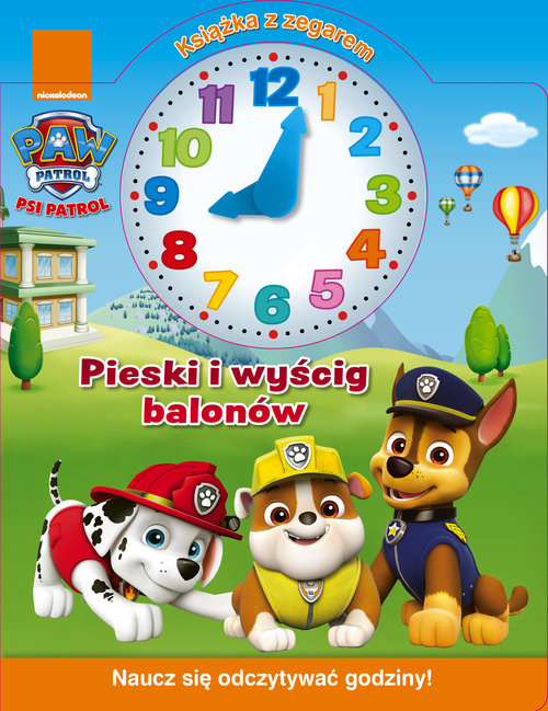 Image of Psi Patrol Książka z zegarem Pieski i wyścig balonów