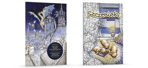 Image of Kolorowanki z sentencjami Smoki nad Krakowem / Szczeniaki Pakiet