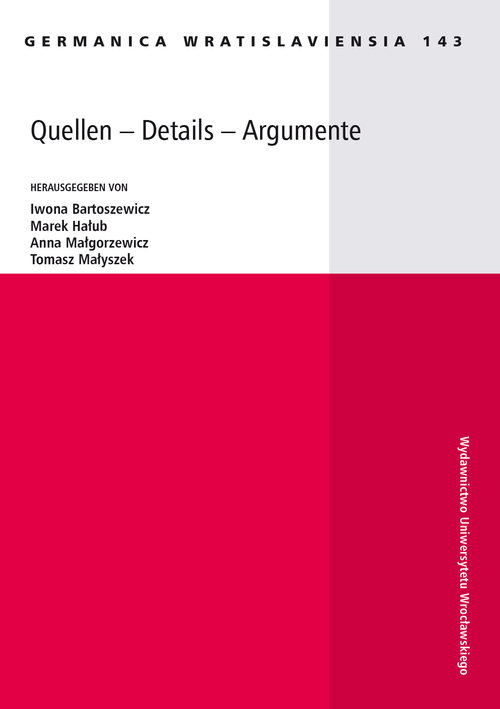 Image of Quellen - Details - Argumente