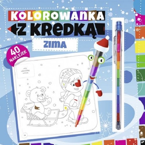 Image of Kolorowanka z kredką Zima
