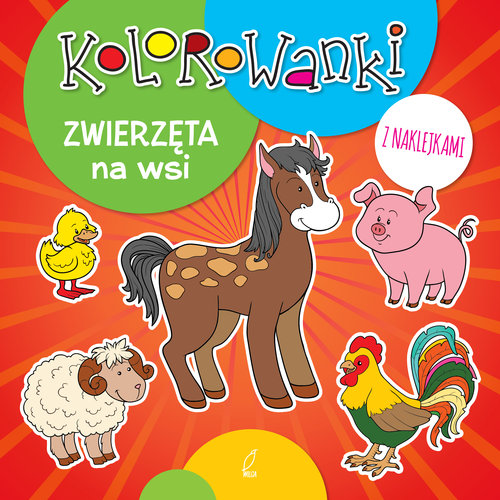 Image of Kolorowanki z naklejkami. Zwierzęta na wsi