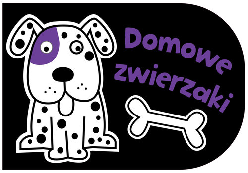 Image of Zwierzaki domowe. Czarno-białe